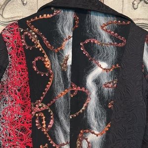 Uniquely Designed Black coat from Papillion of Los Angelos -X/XL